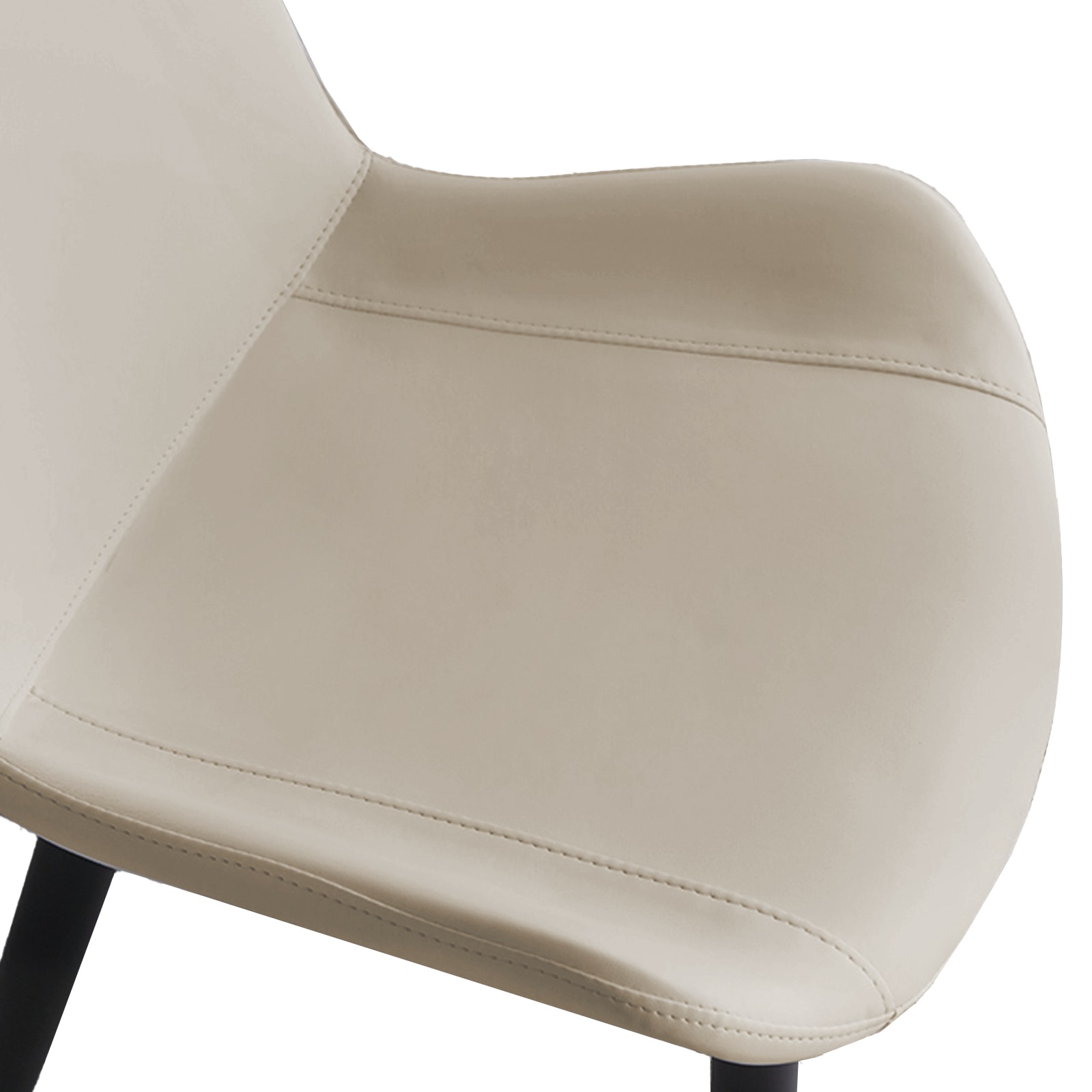 Light Grey PU Leather Dining Chair with Metal Legs, Modern Upholstered Chair Set of 4 for Kitchen, Restaurant, Living, Meeting Room Light Grey PU Leather Dining Chair with Metal Legs, Modern Upholstered Chair Set of 4 for Kitchen, Restaurant, Living, Meeting Room
